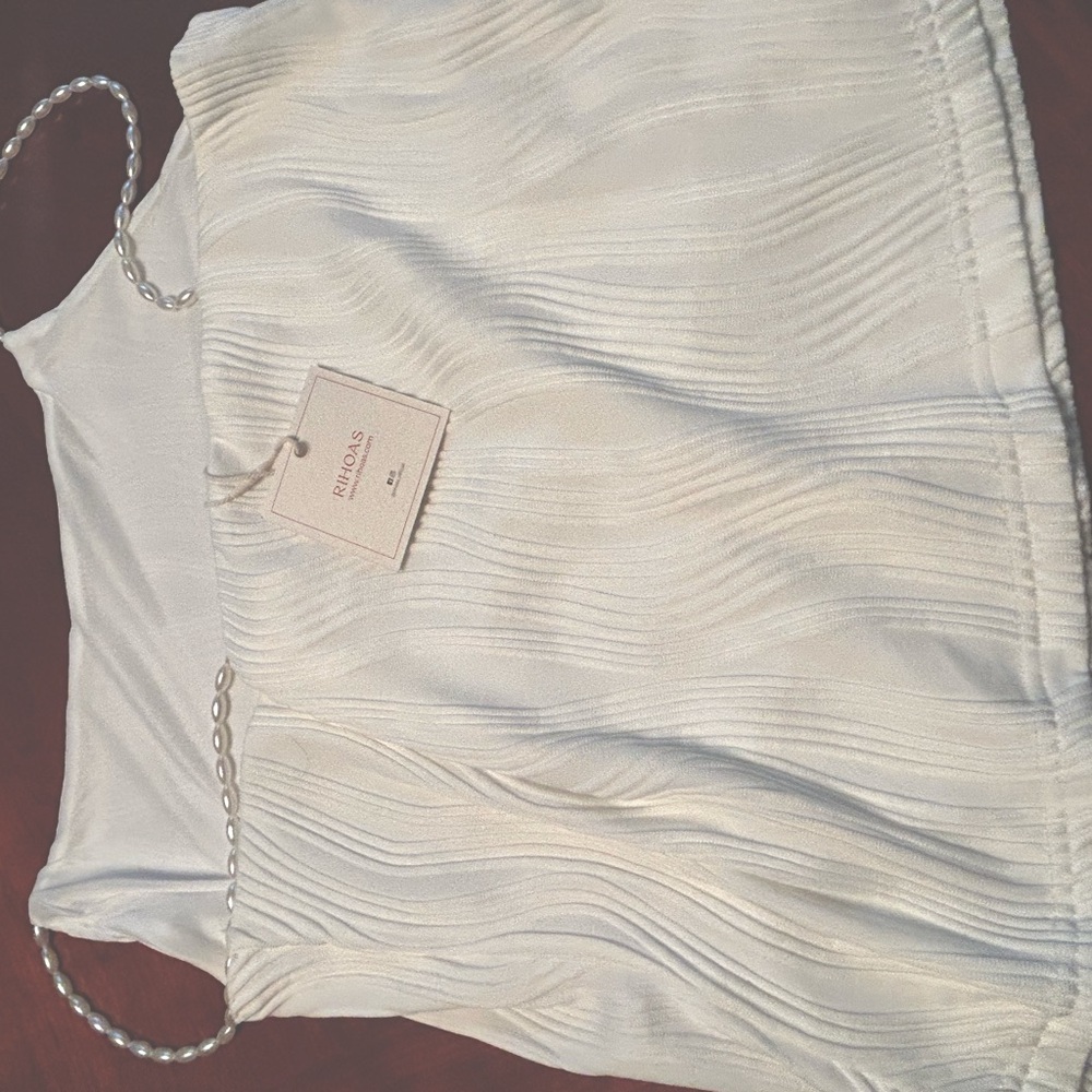 Rhoas Woman Top with Pearl Straps - Size xl - New With Tag